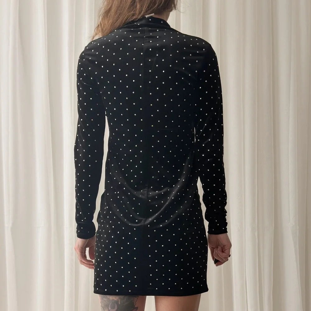 H&M black velvet